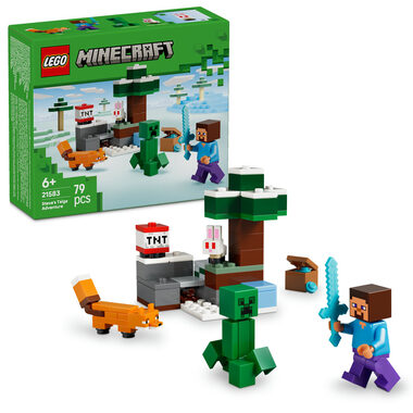 LEGO® Minecraft® 21583 Steve a dobrodružství v tajze / Počet dílků: 79 / od 6 let