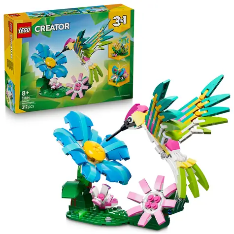 LEGO® Creator 3 v 1 31384 Divoká zvířata: Barevný kolibřík / Počet dílků: 312 / od 8 let