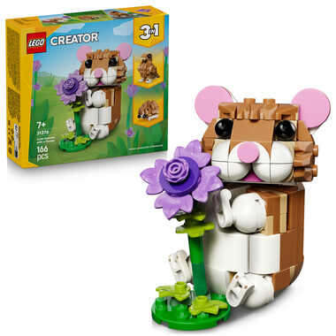 LEGO® Creator 3 v 1 31376 Roztomilý křeček s květinou / Počet dílků: 166 / od 7 let