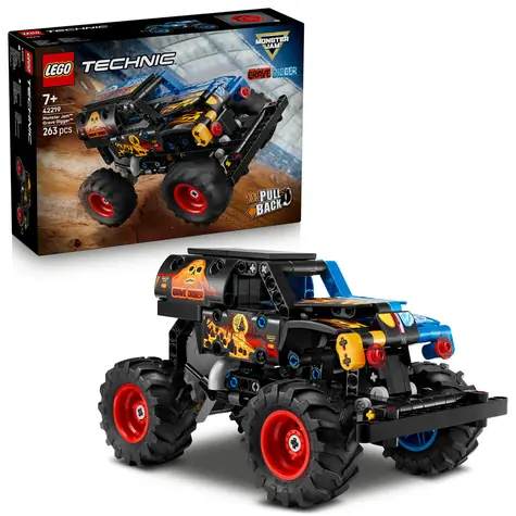 LEGO® Technic 42219 Monster Jam™ Grave Digger™ Oheň a led / Počet dílků: 263 / od 7 let