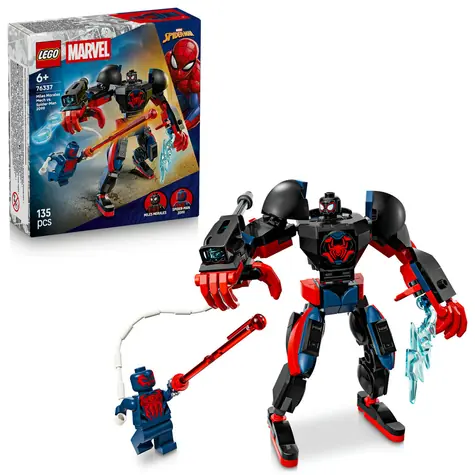 LEGO® Marvel 76337 Robot Milese Moralese vs. Spider-Man 2099 / Počet dílků: 135 / od 6 let