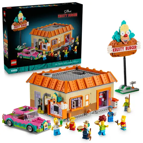 LEGO® Icons 10352 The Simpsons™: Krusty Burger / Počet dílků: 1635 / od 18 let