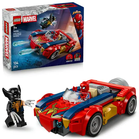 LEGO® Marvel 76336 Spider-Man a auto vs. venomizovaný Wolverine / Počet dílků: 134 / od 7 let