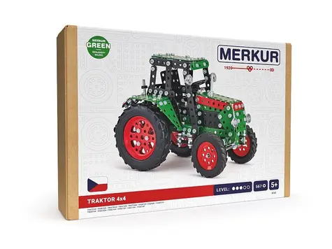 Merkur - Traktor 4x4 zelený / 567 dílků / od 5 let