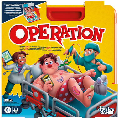 Hasbro Operace dětská hra / Počet hráčů: 1 / Délka hry: 20 minut / od 6 let