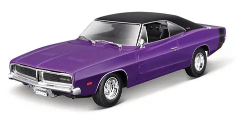 Maisto 1969 Dodge Charger R/T fialová / 1:18 / od 3 let