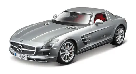 Maisto Mercedes-Benz SLS AMG stříbrná / 1:18 / od 3 let