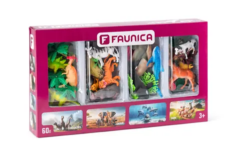 Faunica Planeta zvířat figurky – sada 4 světů / od 3 let