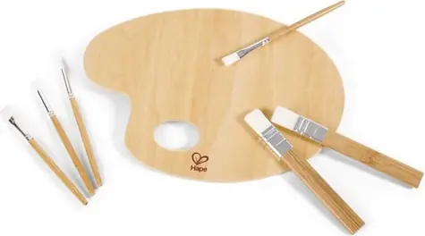 Hape Výtvarná paleta a sada štětců / od 3 let
