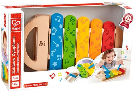 Hape Duhový Xylofon / od 12 měsíců 