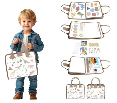 2Kids Toys Senzorická busy kniha Dinosauři 1 / od 3 let