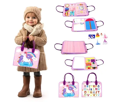 2Kids Toys Senzorická busy kniha Jednorožec 2 / od 3 let