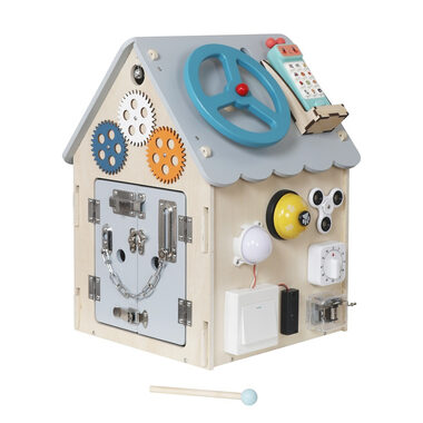 2Kids Toys Activity board Domeček šedá / od 3 let