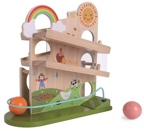 2Kids Toys Kuličková dráha Štastná farma / od 18 měsíců