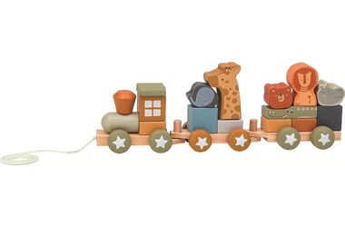 2Kids Toys Dřevěný vláček se zvířátky / od 18 měsíců