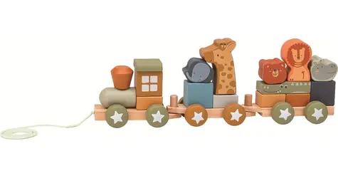 2Kids Toys Dřevěný vláček se zvířátky / od 18 měsíců