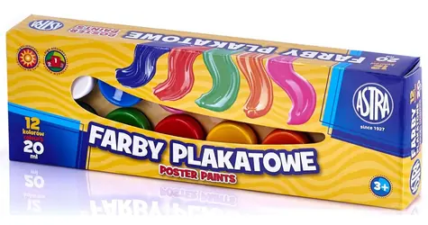 ASTRA Temperové barvy 12x20ml / od 3 let