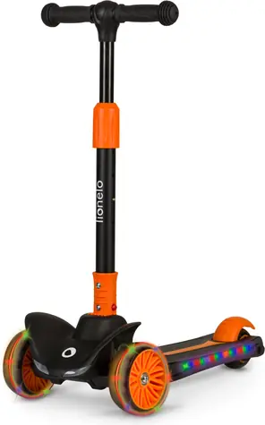 LIONELO Tříkolová koloběžka Timmy Orange Black / od 3 let