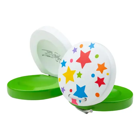 Bigjigs Toys Kastaněty hvězdičky 1 ks zelená / od 1 roku