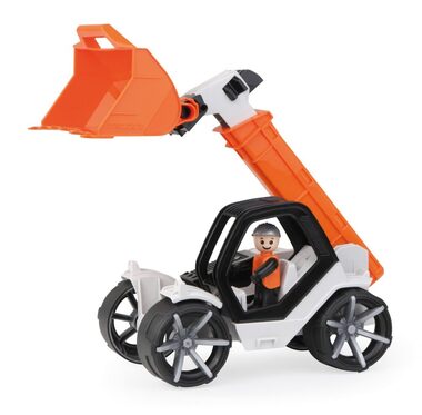 Lena TRUXX2 Teleskopický nakladač černo-červená / od 2 let