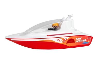 Lena Loď hasiči bílo-červená / od 2 let