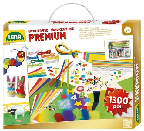 Lena Kreativní kufřík pro malé kutily premium / 1300ks / od 5 let
