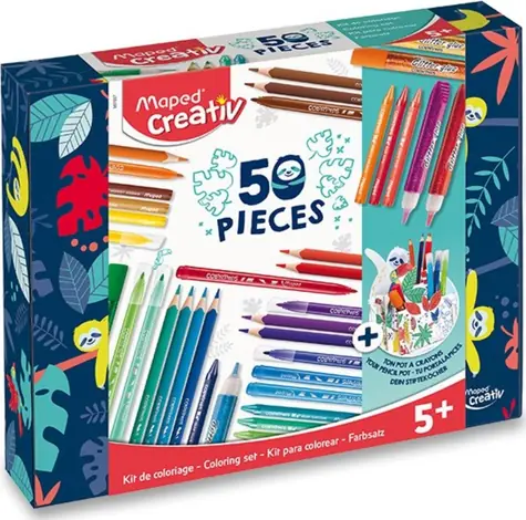 MAPED Výtvarný kreativní kufřík 50 ks / od 5 let