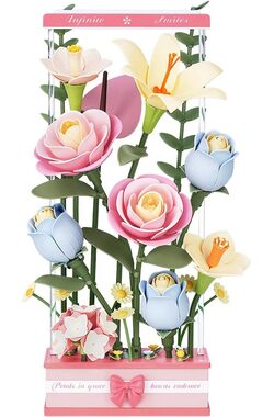 RoboTime 3D skládačka Květinový box