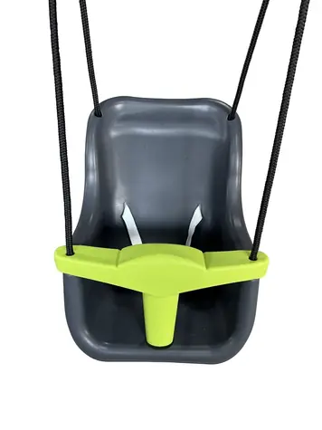 2Kids Toys Plastová baby houpačka šedá / od 9 měsíců