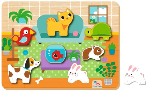 2Kids Toys Vkládací puzzle Mazlíčci / od 1 roku