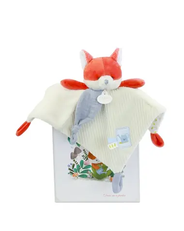 Doudou Dárková sada Plyšový muchláček liška Romarin 27 cm / od 0 měsíců