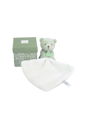 Doudou Můj malý medvídek 10 cm světle zelený / od 0 měsíců