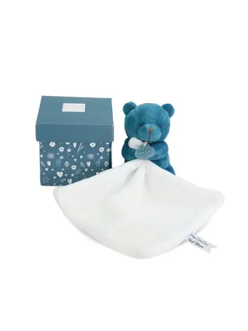 Doudou Můj malý medvídek 10 cm modrý / od 0 měsíců