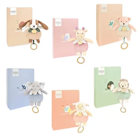 Doudou Plyšová liška hrající melodii 20 cm / od 0 měsíců