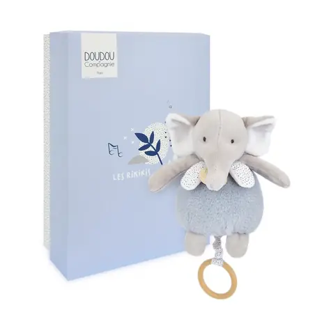 Doudou Plyšový slon hrající melodii 20 cm / od 0 měsíců