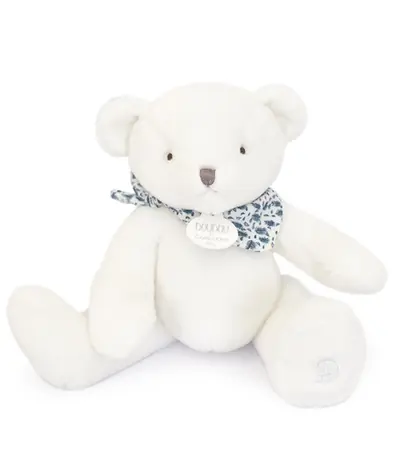 Doudou Plyšový medvídek 25 cm bílý / od 0 měsíců