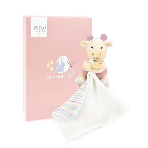 Doudou Plyšová žirafa s dečkou 11 cm / od 0 měsíců