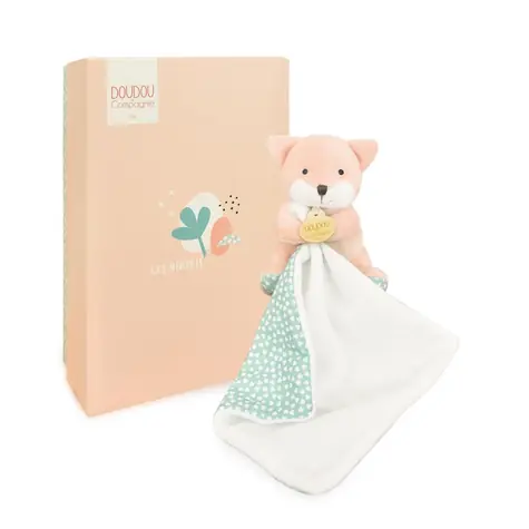 Doudou Plyšová liška s dečkou 11 cm / od 0 měsíců