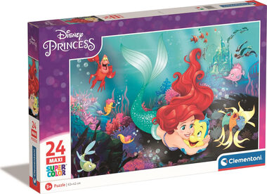 Clementoni PUZZLE Disney princezny: Malá mořská víla MAXI / 24 dílků / od 3 let 