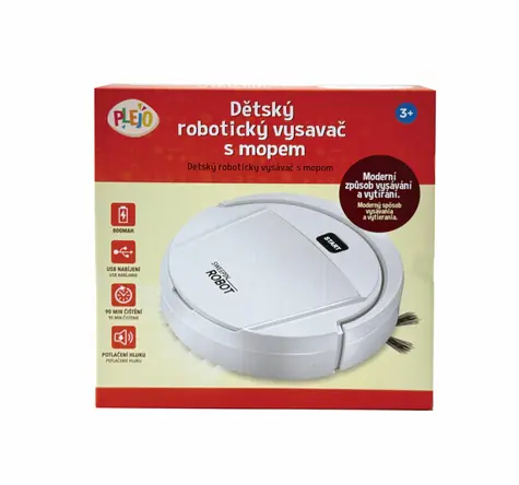 PLEJO Dětský robotický vysavač s mopem / od 3 let
