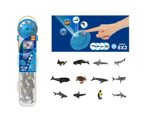 PLEJO Mořská zvířátka s projektorem / od 3 let