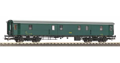 Piko 53201 Zavazadlový vagón ČSD III / Měřítko:H0 (1:87) / Délka: 221 mm / Rádius: 358 mm / od 14 let 