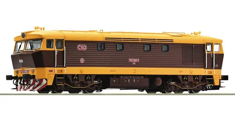 Roco 7310026 Dieselová lokomotiva 752 068-7, ČSD/ČD Bardotka / měřítko H0 (1:87) / délka 190mm / rádius 358mm / od 15 le