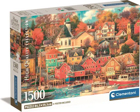 Clementoni PUZZLE Přístav dobrých časů / 1500 dílků / od 14 let