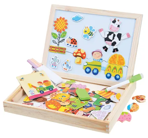 2Kids Toys Magnetická tabulka Farma / 102 dílků / od 3 let