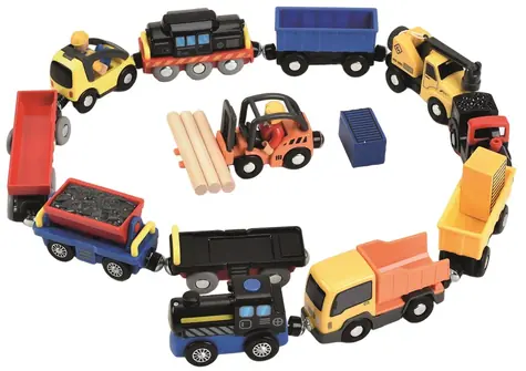 2Kids Toys Sada vozidel k vláčkodráze / od 3 let
