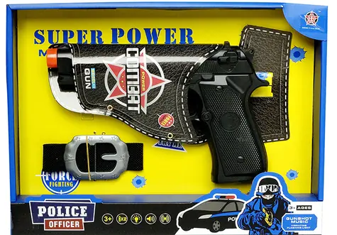 PLEJO Policejní pistole s opaskem / od 3 let