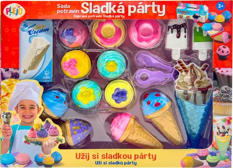 PLEJO Sada potravin sladká párty / od 3 let