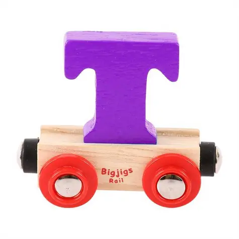 Bigjigs Rail Vagónek dřevěné vláčkodráhy - Písmeno T / od 3 let