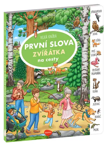 Presco Group Ella&Max Na cesty – Velká knížka ZVÍŘÁTKA – PRVNÍ SLOVA / Jazyková verze: CZ / od 3 let